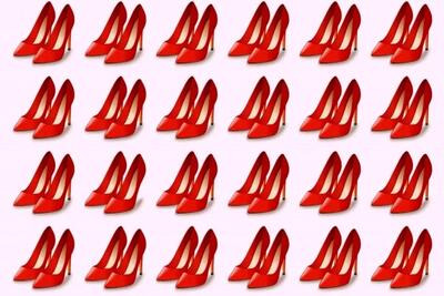  بازی فکری | بتونی کفش پاشنه بلند متفاوت رو بین اینهمه کفش یه شکل پیدا کنی 20 داری