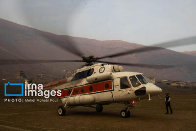  حضور اعضای چند کمیسیون مجلس در الیت برای بررسی علت آتش‌سوزی جنگل‌های چالوس