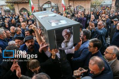  تشییع پیکر «ناصر مسعودی» در رشت