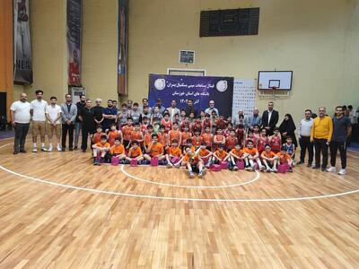  پایان مسابقات قهرمانی مینی بسکتبال خوزستان