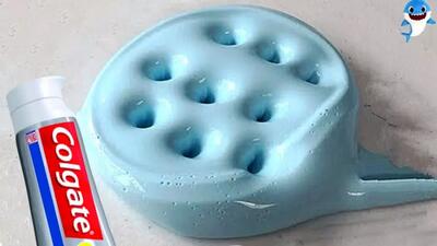  آموزش ساخت اسلایم / اسلایم خمیر دندون / اسلایم بدون بوراکس