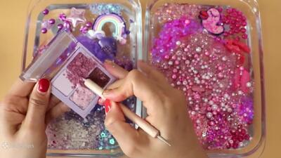  آموزش ساخت اسلایم جدید / اسلایم بازی کودکان / مخلوط کردن اسلایم لب