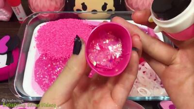  اسلایم بازی ، آموزش ساخت اسلایم ، اسلایم صورتی ، بازی با اسلایم