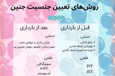  روش‌های تعیین جنسیت قبل و بعد از بارداری _ ۲۰ روش خانگی و علمی