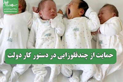  حمایت از چندقلوزایی در دستور کار دولت