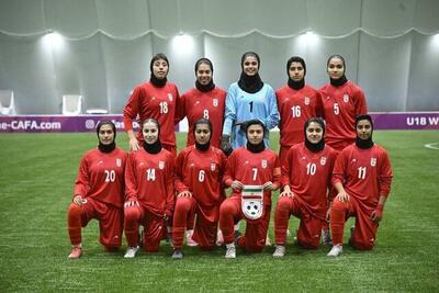  کسب مقام سومی تورنمنت کافا توسط تیم فوتبال دختران ایران