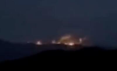  تصاویر تازه از بمباران و انهدام یک زاغه مهمات در عراق