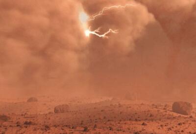  نشانه‌های احتمالی رعدوبرق در مریخ