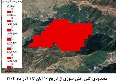  پایش آتش جنگل‌های الیت از طریق تصاویر ماهواره‌ای VIIRS - تسنیم