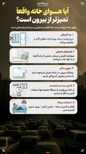  آیا هوای خانه واقعاً تمیزتر از بیرون است؟