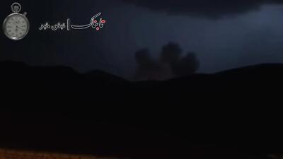  تصاویر تازه از بمباران و انهدام یک زاغه مهمات در عراق