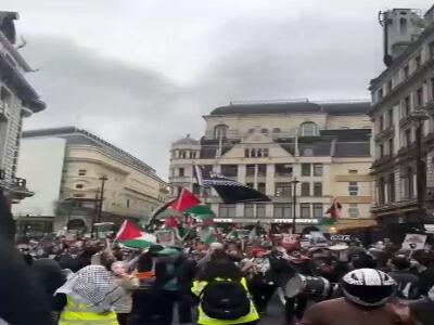  برگزاری راهپیمایی سراسری حمایت از فلسطین در لندن