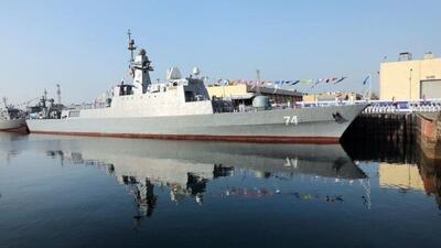  این ناوشکن می تواند ۱۸ فروند موشک شلیک کند | اولین تصاویر از ناوشکن سهند بعد از ارتقا