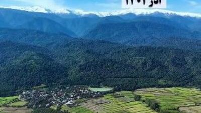  هوای چمستان مازندران به فاصله یک سال در آذر ماه