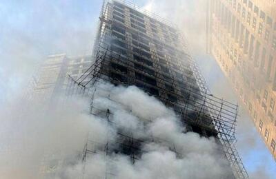  نجات ۳۰ نفر از آتش‌سوزی برج ۲۰ طبقه در تهران