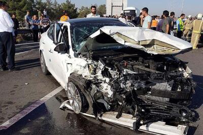 فوت همسر معاون رئیس‌ جمهوری و مصدومیت ۴ نفر در سانحه رانندگی