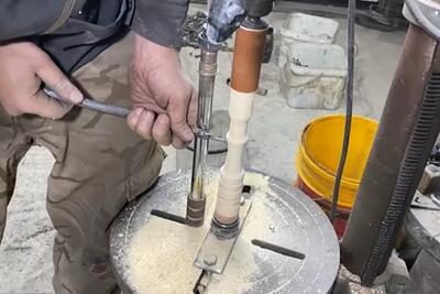  ساخت دستگاه خراطی / تبدیل دریل به دستگاه خراطی بدون خرج اضافه