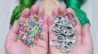  وقتی ببینیش عاشقش میشی/ یه ایده فوق العاده با حلقه باز، مهره و نخ!