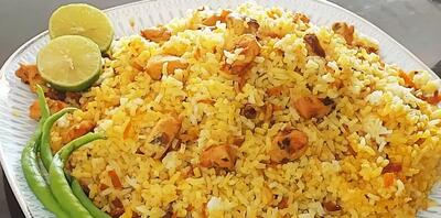  پلو مخلوط مجلسی با مرغ و هویج | خوشمزه تر از رستوران، یه لقمه بخوری عاشقش میشی !