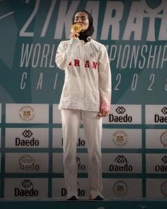  نخستین مدال طلای کاراته زنان ایران؛ آتوسا گلشادنژاد تاریخ ساز شد