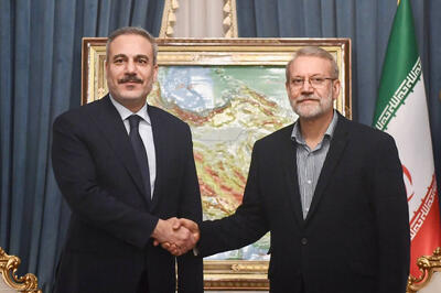  علی لاریجانی با هاکان فیدان دیدار کرد