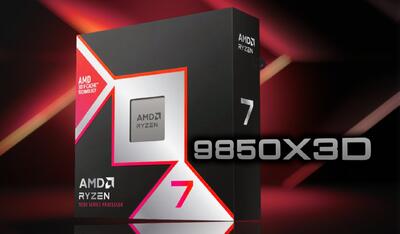  شرکت AMD پردازنده Ryzen 7 9850X3D را تایید کرد