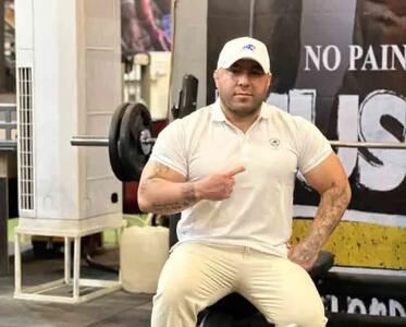  خیز قهرمان شیرازی برای رکوردشکنی در مسابقات جهانی پرس سینه قدرتی