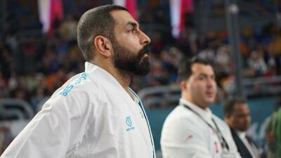  یک رای طلا از ایران گرفت؛ اباذری به مدال نقره کاراته جهان رسید