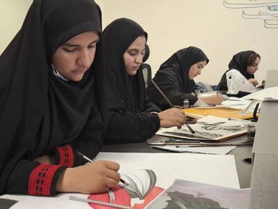  برگزاری رویداد هنری «نقش طوفان» با حضور دانش‌آموزان هنرمند حوزه سیستان