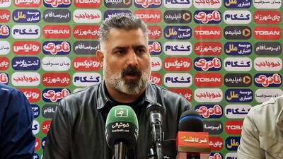  نشست خبری ابراهیم اشکش سرمربی بعثت کرمانشاه