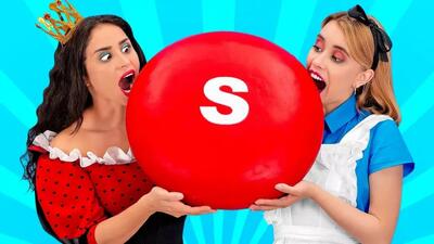  چالش غذایی عجیب غذاهای غول پیکر و ریز | رقابت خنده‌دار و متفاوت