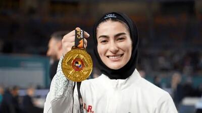  اولین طلای زنان ایران در کاراته جهانی