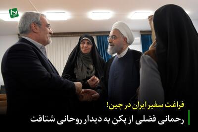  فراغت سفیر ایران در چین!/ رحمانی فضلی از پکن به دیدار روحانی شتافت
