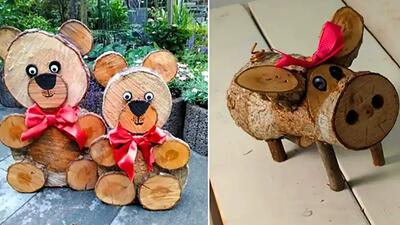  جدیدترین دکوری‌ های چوبی عروسکی دست‌ ساز برای خانه‌ شیک + 15 مدل