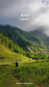  فیلم مسیر سرسبز آبشار لاتون گیلان / جنگل پیمایی رویایی