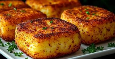  طرز تهیه کتلت سیب زمینی سوخاری | کوکو سیب زمینی مجلسی و ترد بدون گوشت