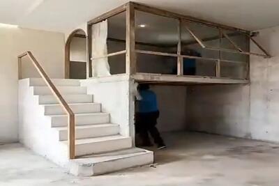  معماری خلاقانه؛ خرابه بدی دست اینا بهشت میکنن تو 6 متر جا هم اتاق خواب ساختن هم نشیمن