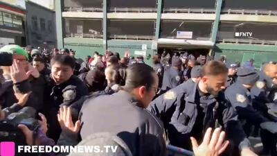  درگیری فعالان چپ‌گرا با ماموران اداره مهاجرت و گمرک آمریکا در نیویورک