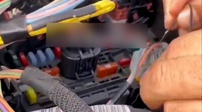 روشن کردن پژو 207 با یک تکه سیم!