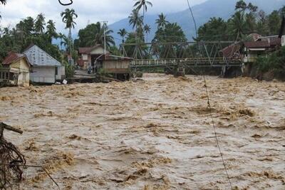  ۸۴۴ نفر شمار قربانیان و مفقودین سیل در اندونزی