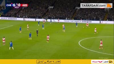  گل میکل مرینو به چلسی روی ارسال دیدنی ساکا (چلسی 1-1 آرسنال)