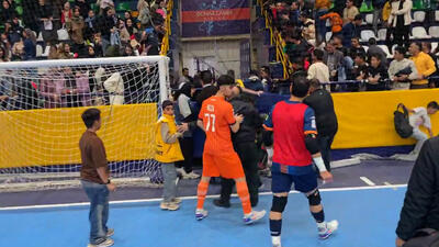  درگیری و نزاع شدید در لیگ برتر فوتسال