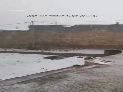  بارش برف پاییزی در ارتفاعات خوی