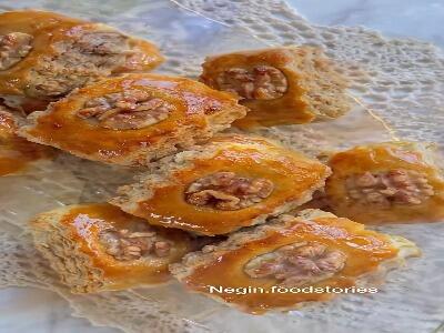  باقلوای راحت و ساده با خمیر هزارلا
