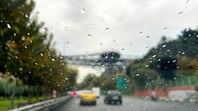  بارش باران پاییزی بعد از ۷۰ روز در کرج