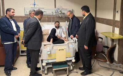  عیادت پزشکیان از سقاب اصفهانی (فیلم)