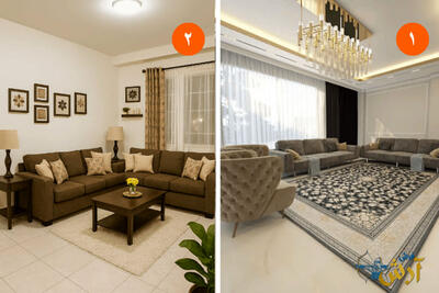  دکوراسیون خانه های کوچک 60 متری+10 نکته مهم و 6 ایده ترند