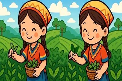  بازی فکری؛ فقط چشم های عقابی و تیزبین 3 تا تفاوت تصویر دخترک روستایی رو پیدا میکنه 🌟