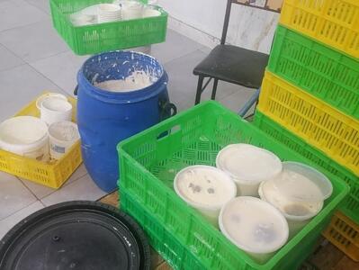  معدوم‌سازی بیش از ۲۵۰ کیلوگرم لبنیات فاسد در قم