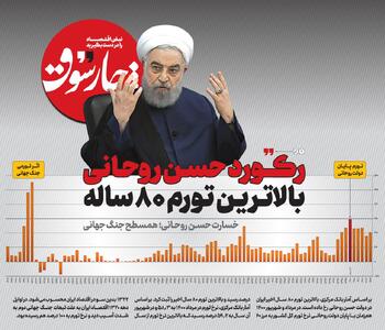  رکورد حسن روحانی: بالاترین تورم ۸۰ ساله